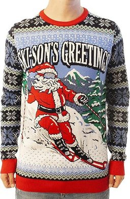 Santa Skison's Greetings Ugly Christmas Sweater
