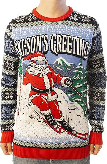 Santa Skison's Greetings Ugly Christmas Sweater