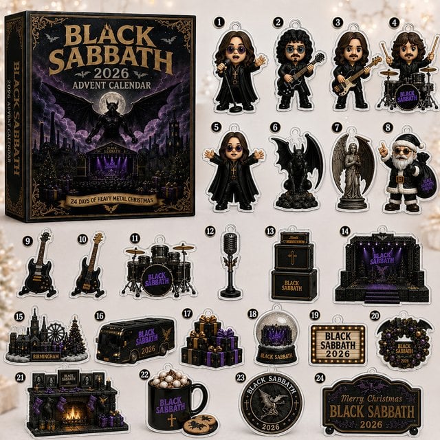 Black Sabbath 24 Days of Heavy Metal Advent Calendar 2026 for Heavy Metal Fans