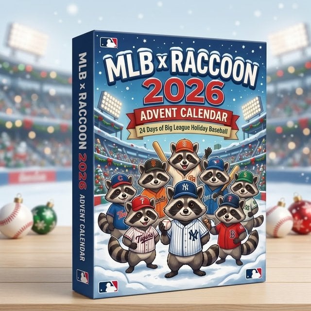 Major League Baseball x Raccoon Advent Calendar 2026 for Baseball Fans