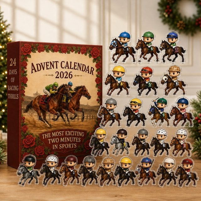 Horse Racing Horseback Riding 24 Days Advent Calendar 2026 for Horse Lovers