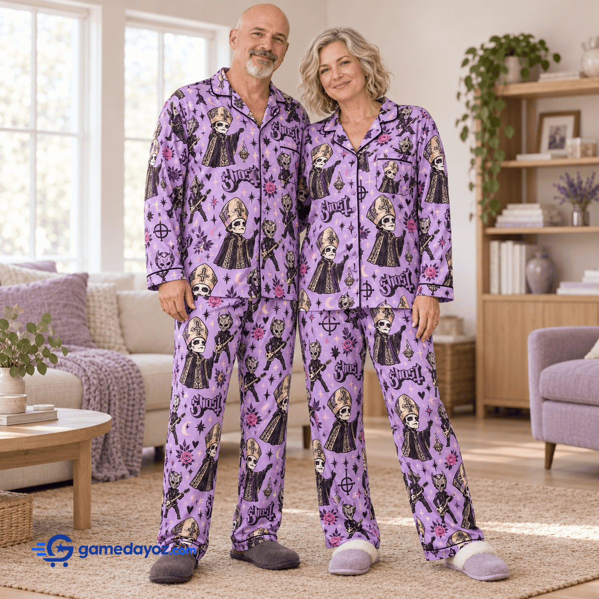 Ghost Premium Pajamas Set With Pockets For Men And Women