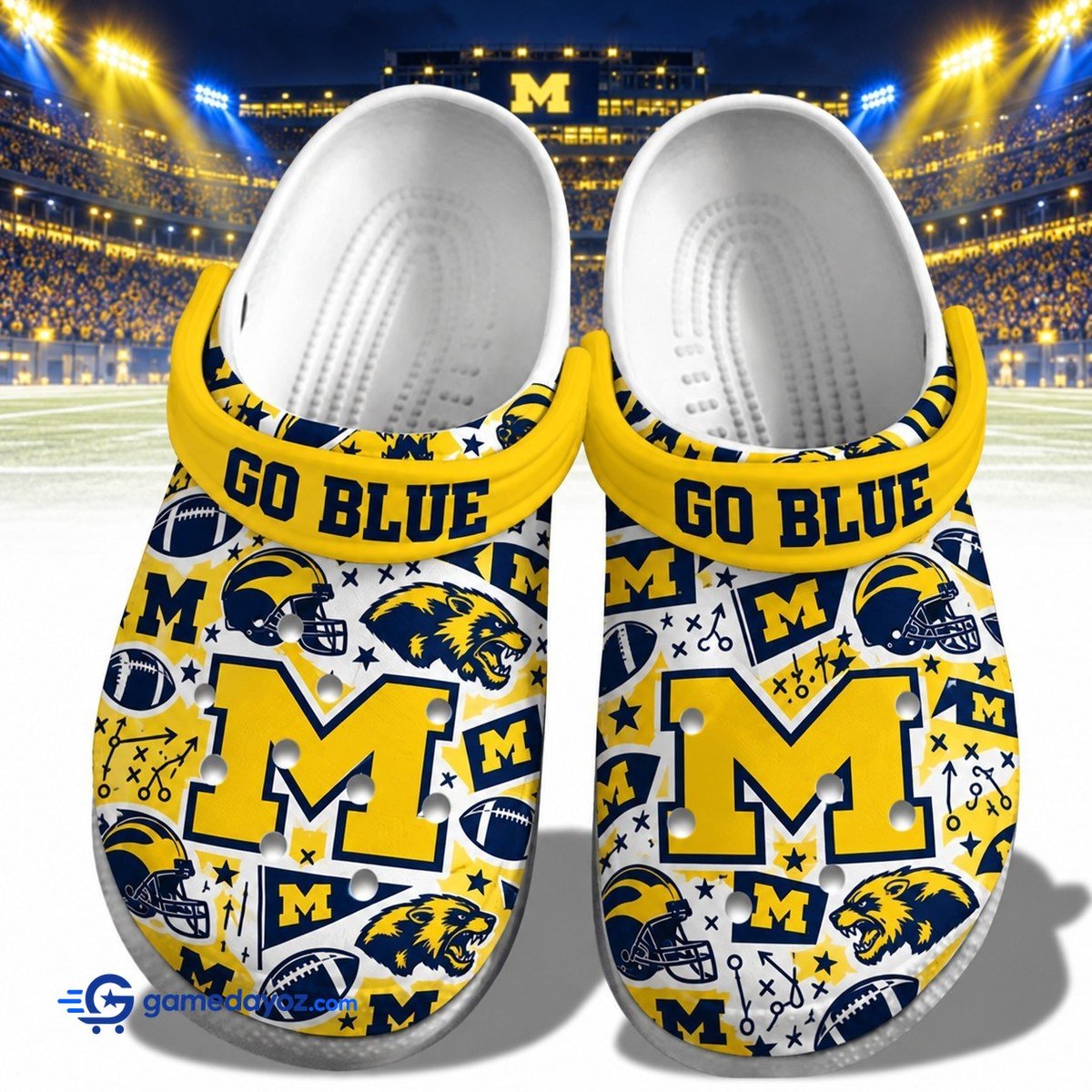 Michigan Wolverines Clogs for Men and Women Fans