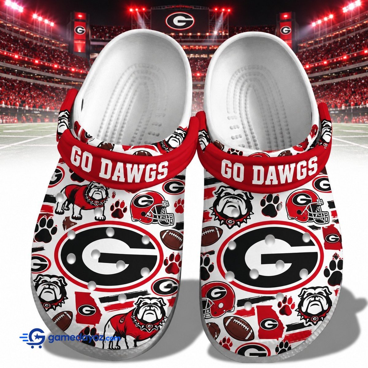 Georgia Bulldogs Clogs for Men and Women Fans