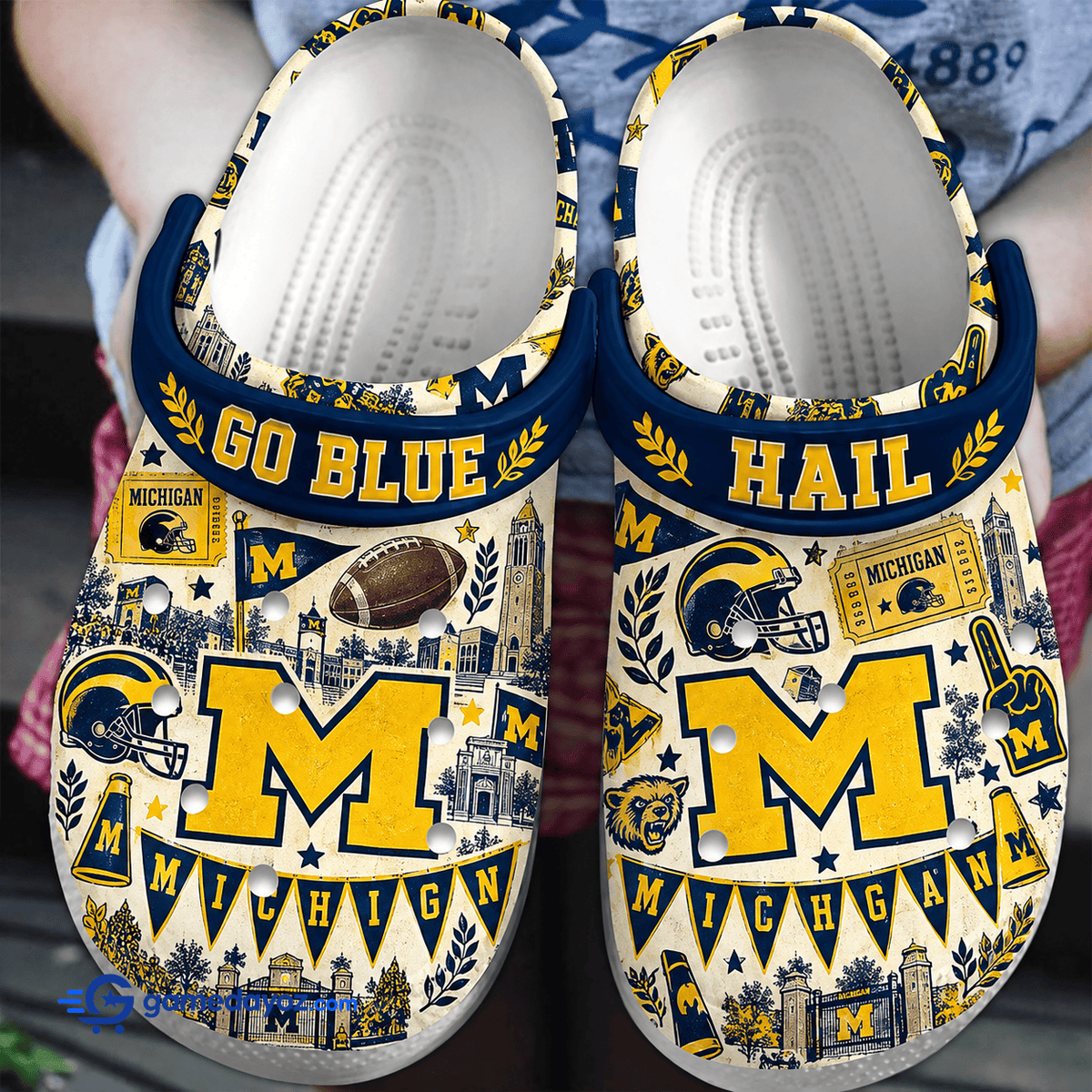 Michigan Wolverines Clogs for Men and Women Fans