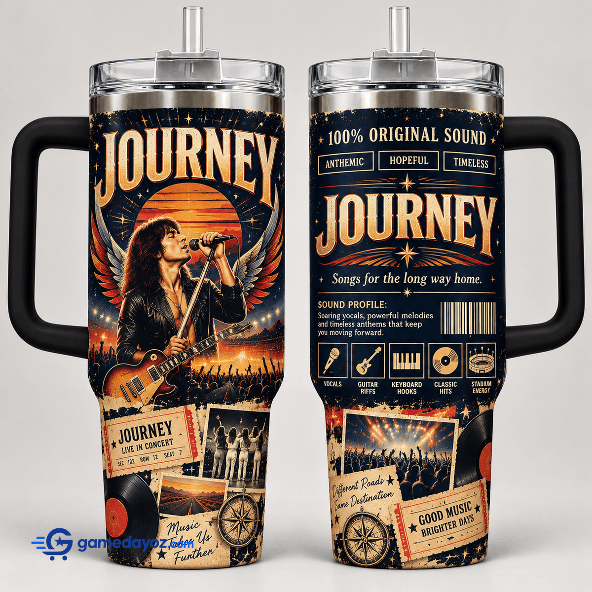 Journey Stainless Steel Tumbler With Handle for Fans