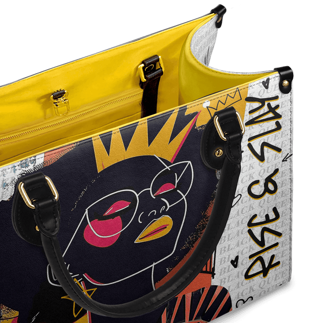 Leather Bag Hummingbird Blossom