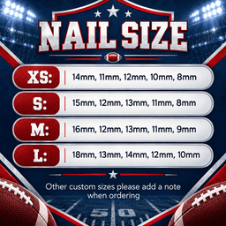 New York Giants | Premium NFL Hello Kitty Bow Glam Press-On Nails Football Fan Gift NDN image 5