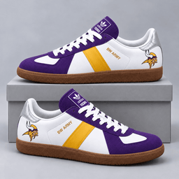 Minnesota Vikings | Premium NFL BW ARMY Retro Low Top Gum Sole Casual Sneakers NDN cover