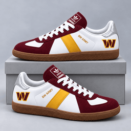Washington Commanders | Premium NFL BW ARMY Retro Low Top Gum Sole Casual Sneakers NDN cover