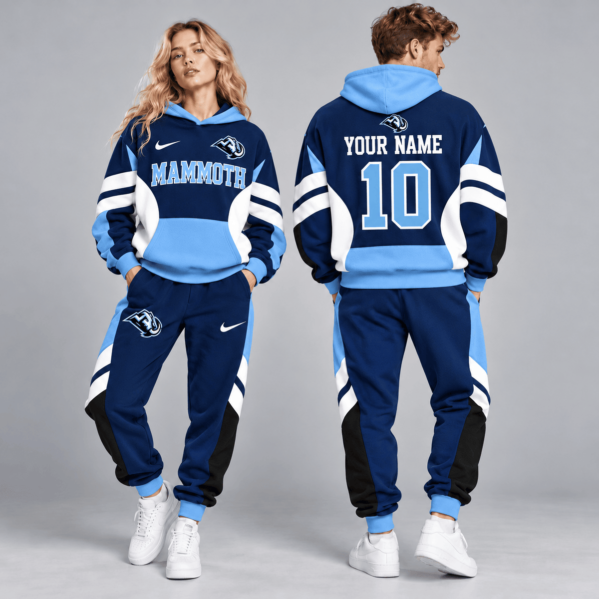 Utah Mammoth | Premium NHL Varsity Colorblock Pullover Hoodie and Matching Jogger Pants Set with Custom Name and Number NDN cover