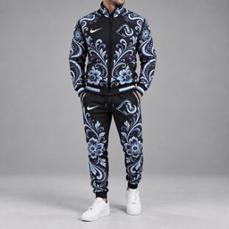 Utah Mammoth | Premium NHL Royal Floral Paisley Full Zip Track Jacket and Matching Jogger Pants Set NDN cover