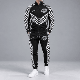 Los Angeles Kings | Premium NHL Bold Zebra Stripe Full Zip Track Jacket and Matching Jogger Pants Set NDN cover