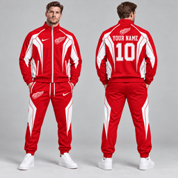Florida Panthers | Premium NHL Elite Geometric Colorblock Full Zip Track Jacket and Matching Jogger Pants Set with Custom Name and Number NDN cover
