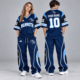 Utah Mammoth | Premium NHL Retro V-Neck Hockey Jersey Shirt and Matching Wide Leg Pants Set with Custom Name and Number NDN cover