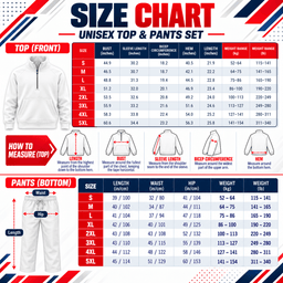 New Jersey Devils | Premium NHL Velocity Slash Quarter Zip Pullover Jacket and Matching Straight Leg Track Pants Set with Custom Name and Number NDN chart
