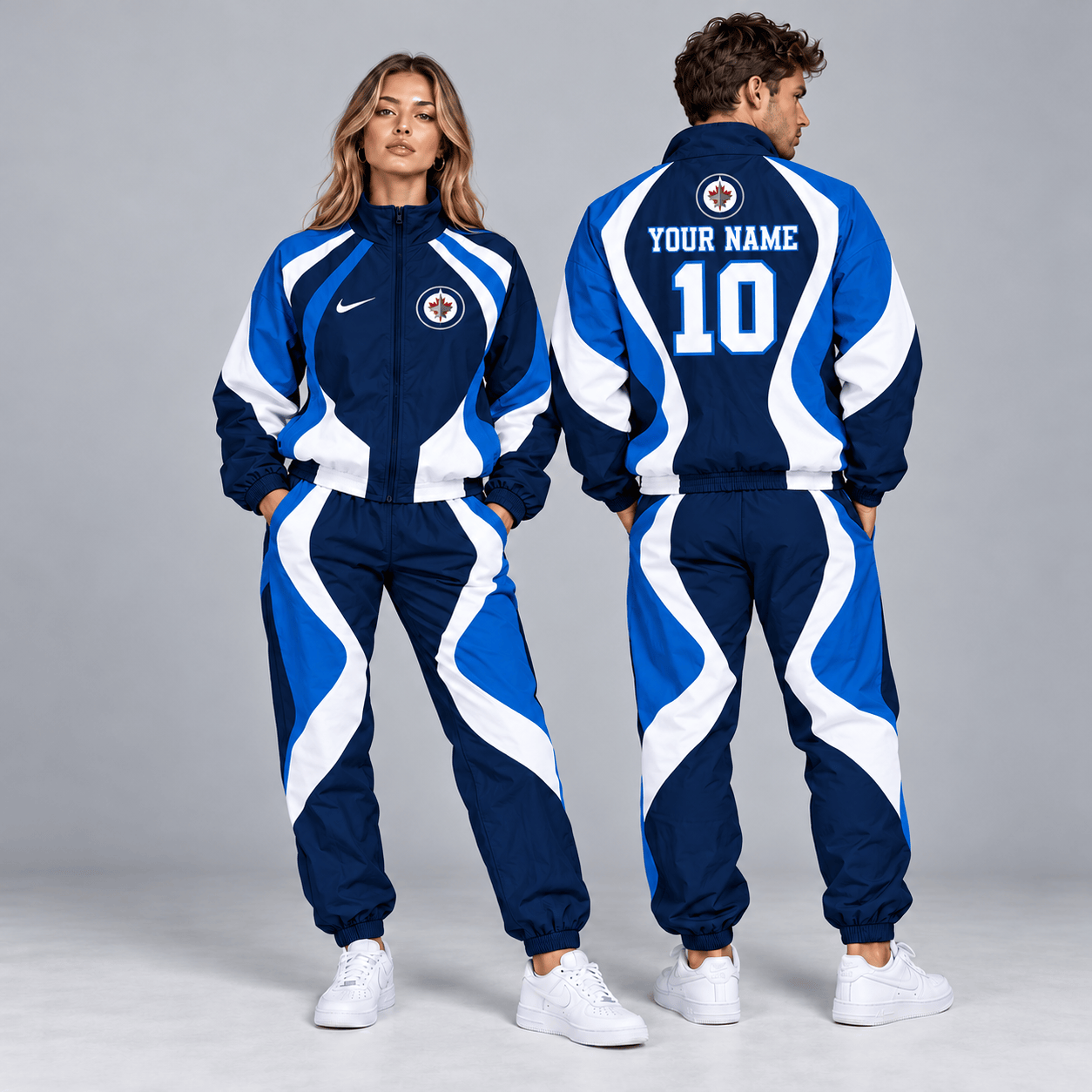 Utah Mammoth | Premium NHL Dynamic S-Curve Colorblock Full Zip Track Jacket and Matching Jogger Pants Set with Custom Name and Number NDN cover