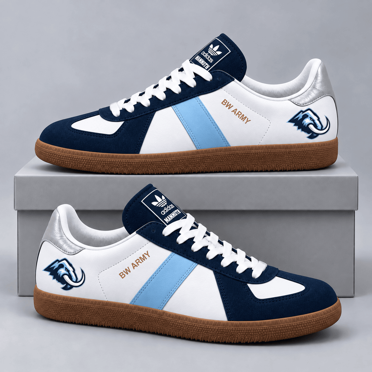 Utah Mammoth | Premium NHL BW Army Retro Low Top Sneakers with Classic Colorblock Design and Gum Sole NDN cover