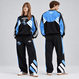 Utah Mammoth | Premium NHL Retro Three Stripe Colorblock Crewneck Sweatshirt and Matching Wide Leg Track Pants Set NDN cover