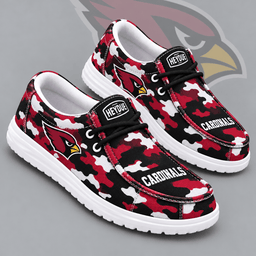 Arizona Cardinals | Premium NFL Urban Camo Print HEYDUDE Casual Loafers With Team Logo And Lightweight Comfort Sole NDN cover