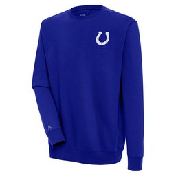 Indianapolis Colts Merch - Men's Royal Victory Pullover Sweatshirt - Antigua - Football Christmas Gifts