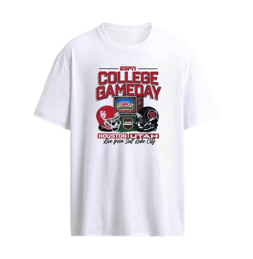 2026 ESPN College GameDay Utah Utes vs Houston TV T-Shirt