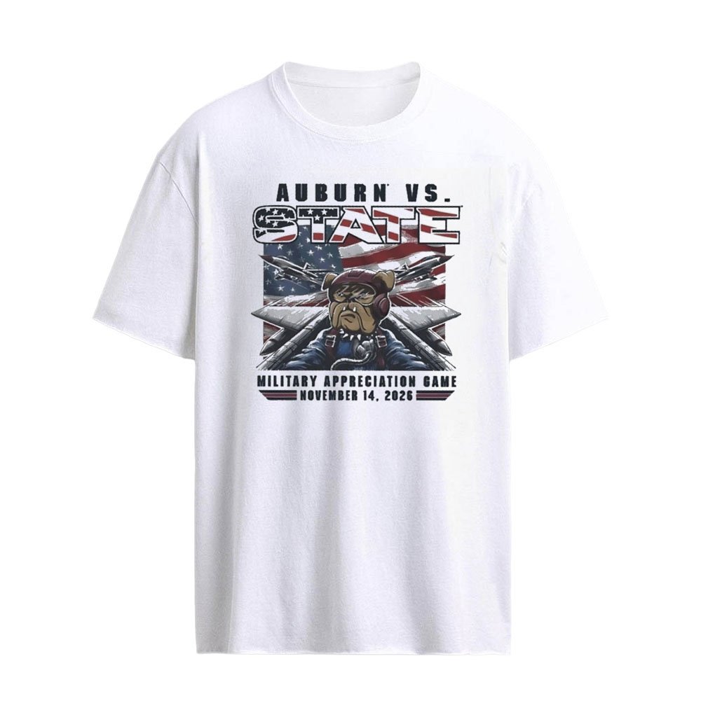 Auburn Vs State Military Appreciation Game November 14, 2026 Gameday T-shirt