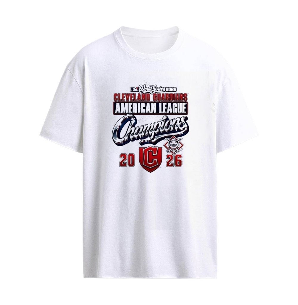 Cleveland Guardians American League Champions 2026 World Series Logo T-shirt