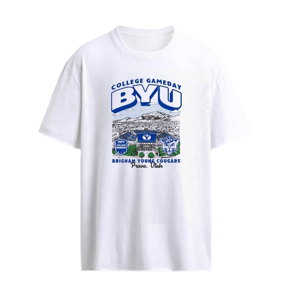 College GameDay BYU Cougars 2026 Brigham Young Football Provo Utah Stadium Graphic T-Shirt