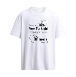 Just a New York Girl Living In An Illinois World T-Shirt