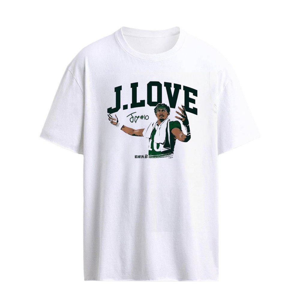 Jordan Love J. Love Pose Signature Green Bay Packers Football Player Graphic T-Shirt