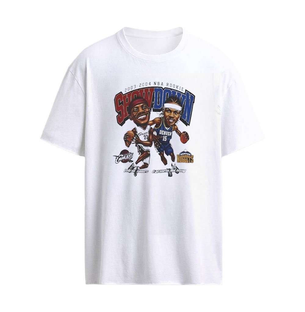 Lebron James Carmelo Anthony Rookie 2003 2004 Nba Rookie Showdown Graphic T-Shirt