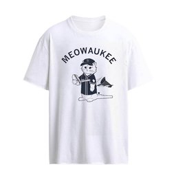 Meowaukee Cat Milwaukee Brewers Baseball Graphic T-Shirt