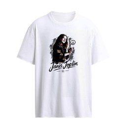 Janis Joplin Peace Sign Flower Rock Legend Vintage T-shirt