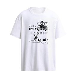 Just a West Virginia Girl Living In A Virginia World T-Shirt