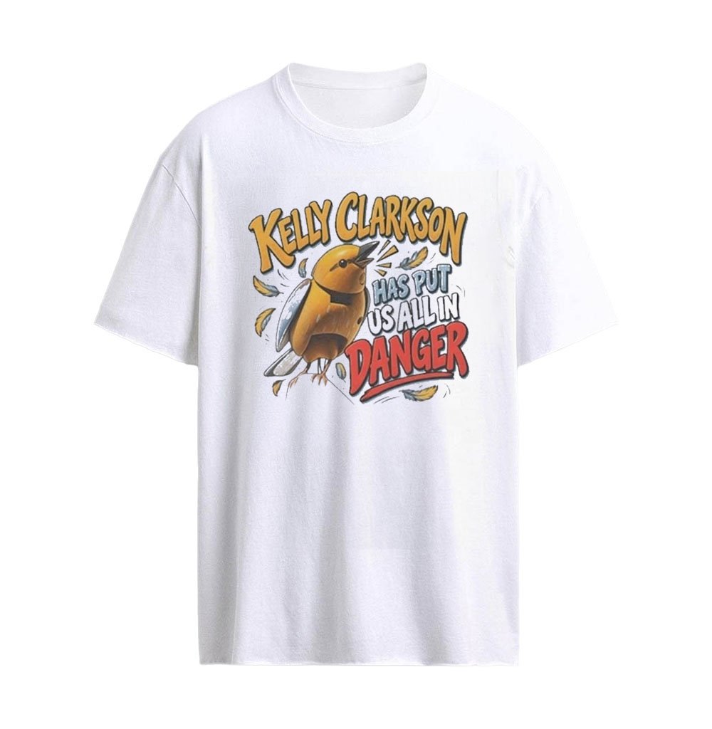 Kelly Clarkson Has Put Us All in Danger Bird Graphic T-Shirt