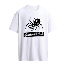 Girls Will Be Girls Black Widow Spider shirt