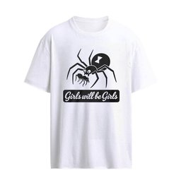Girls Will Be Girls Black Widow Spider Shirt