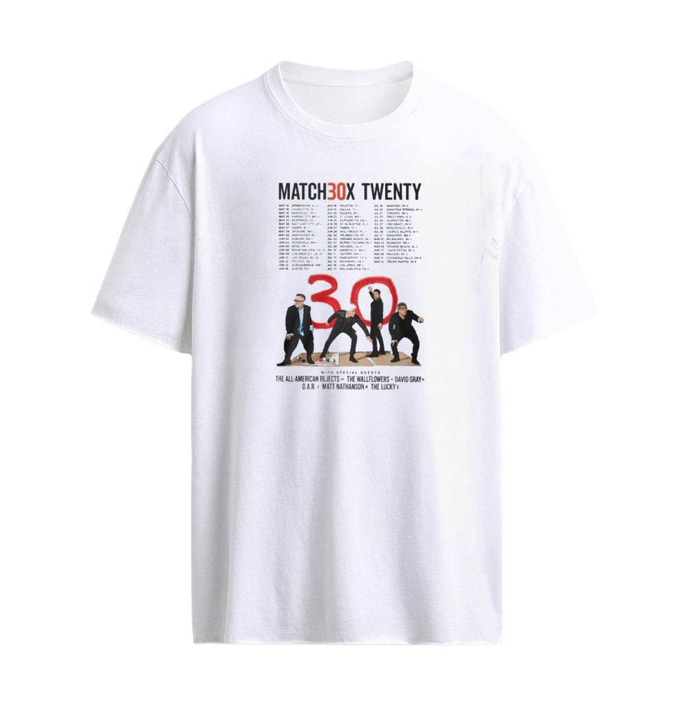 Matchbox And Twenty 30th Anniversary Tour 2027 Shirt