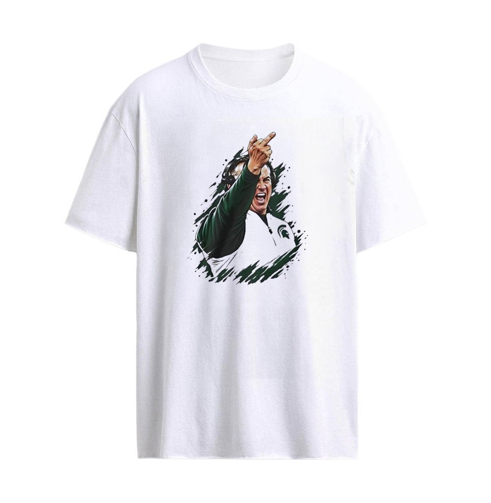 Jonathan Smith Michigan State Spartans Middle Finger Graphic T-shirt