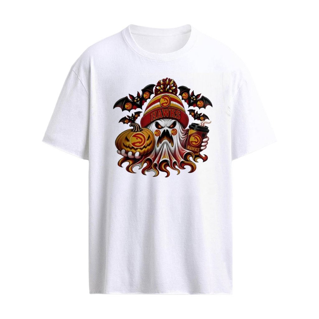 Atlanta Hawks Ghost Coffee Halloween Spooky 2026 shirt