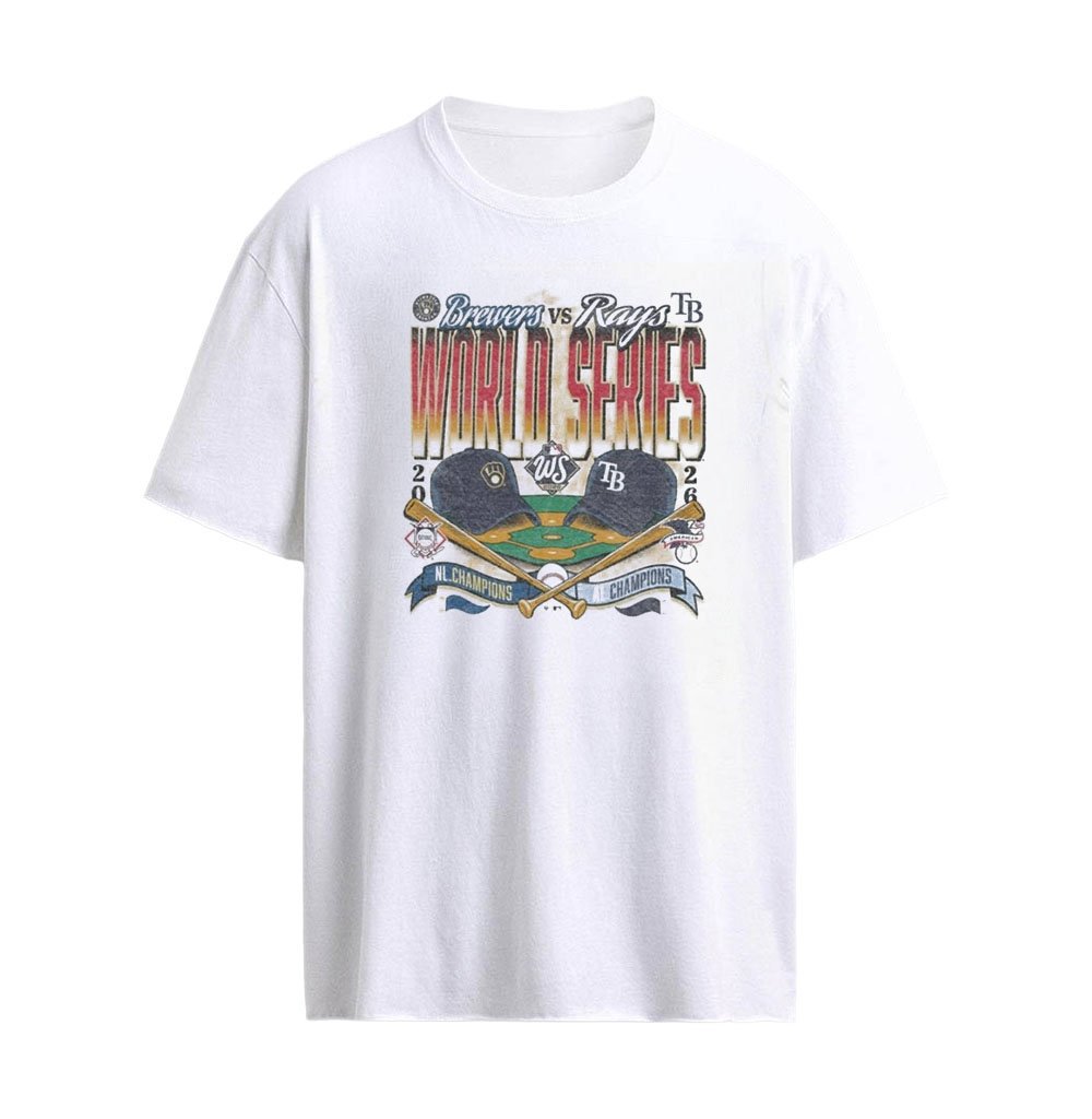 Milwaukee Brewers vs Tampa Bay Rays 2026 World Series Dueling T-Shirt – MLB Baseball Matchup Rivalry (2)