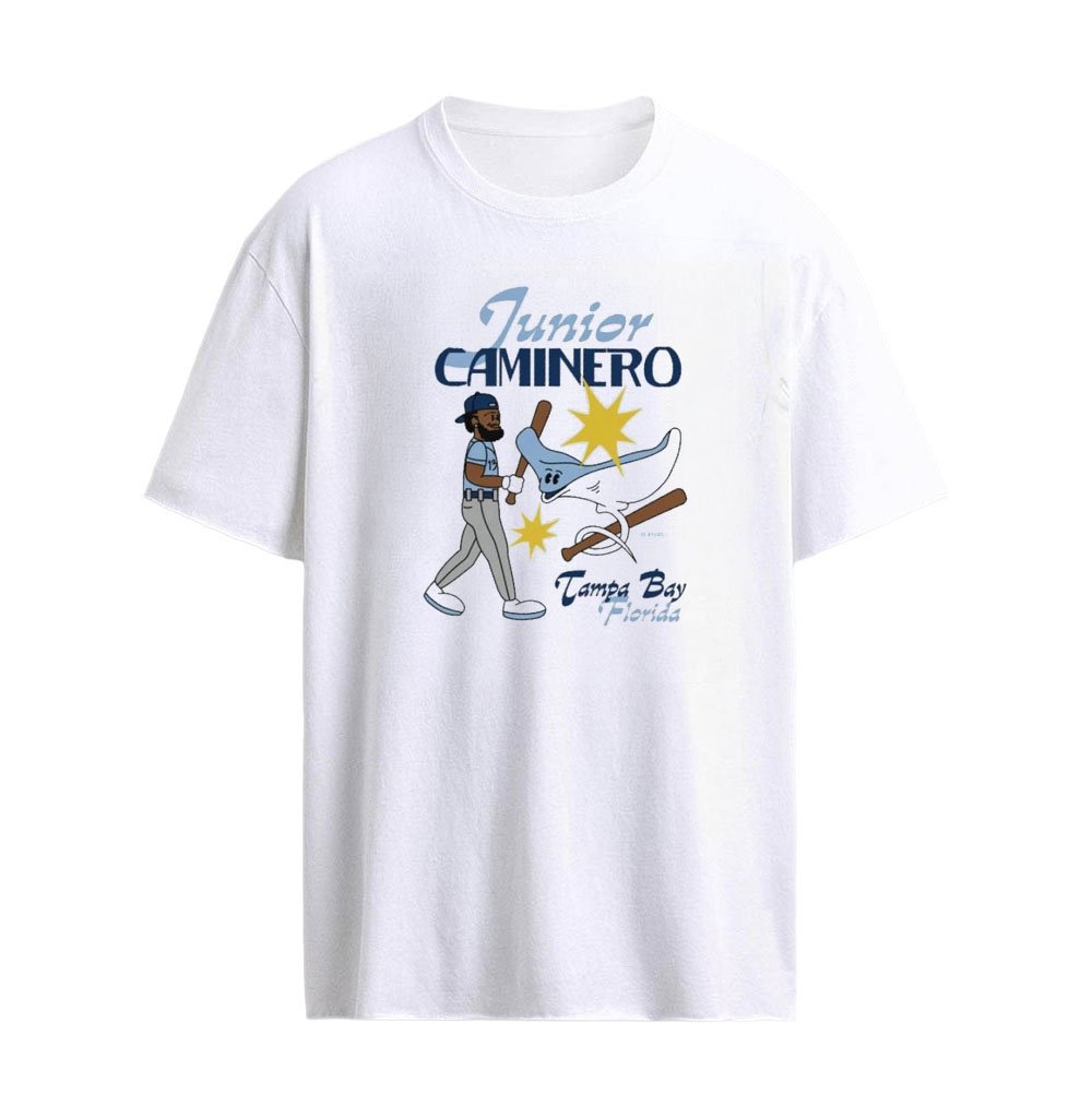 Tampa Bay Rays Florida Junior Caminero T-Shirt – Superstar Cartoon Tee
