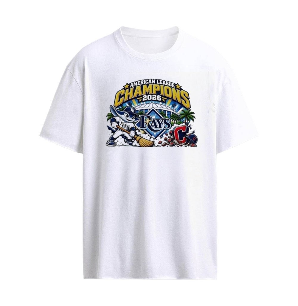 Tampa Bay Rays Beat Guardians American League Champions 2026 Mascot T-shirt (2)