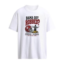 NCAA 2026 Georgia Bulldogs vs Alabama Crimson Tide Bama Got Robbed The No Call Game Referee Yellow Flag T-Shirt