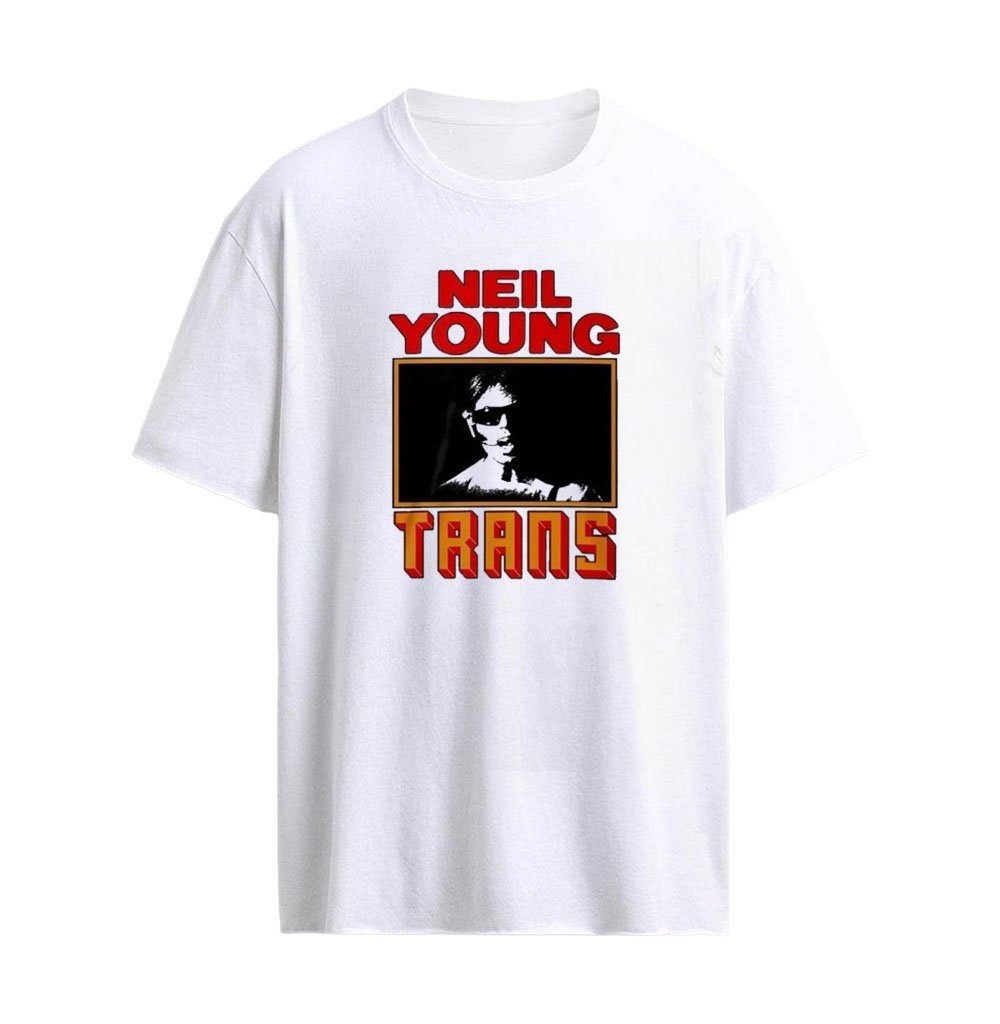 Neil Young Trans Rock Music Graphic T-Shirt