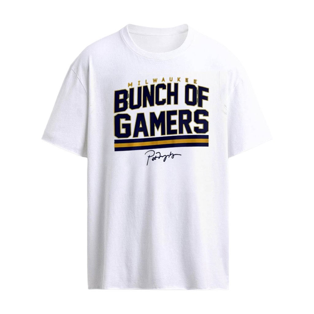 Bunch Of Gamers Milwaukee Brewers Baseball signature shirt