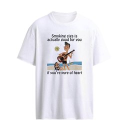 Smoking Cigs Is Actually Good For You If You’re Pure Of Heart Graphic T-Shirt