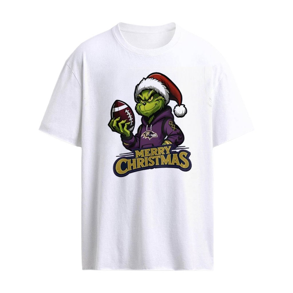 Baltimore Ravens Santa Grinch Merry Christmas NFL 2026 shirt