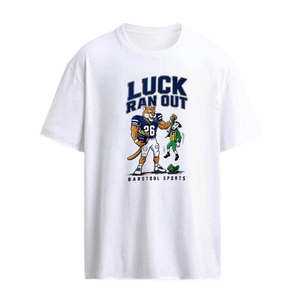 BYU and Cougars Luck Ran Out Notre and Dame Fighting Irish mascot shirt